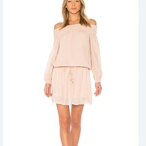 Off-Shoulder Blush Pink Dress